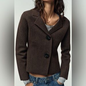 Zara Espresso Brown Women's Blazer